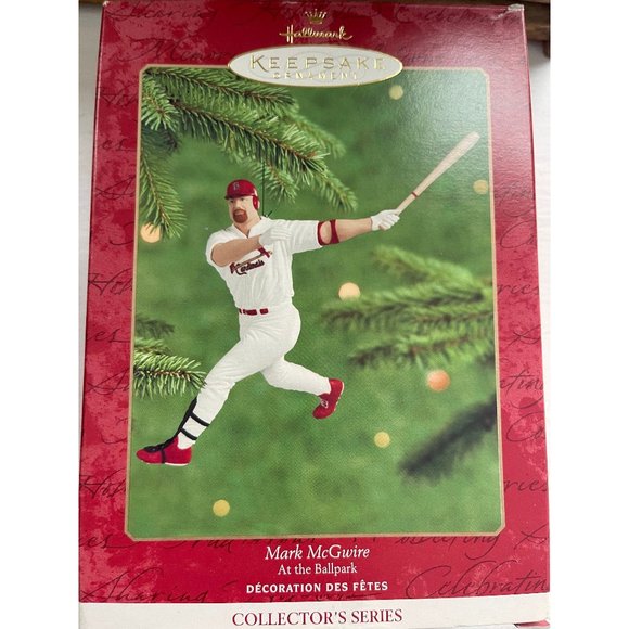 vintage NIB Hallmark collector ornaments Other - Mark McGwire Hallmark At The Ballpark Series Ornament - Retired 2000